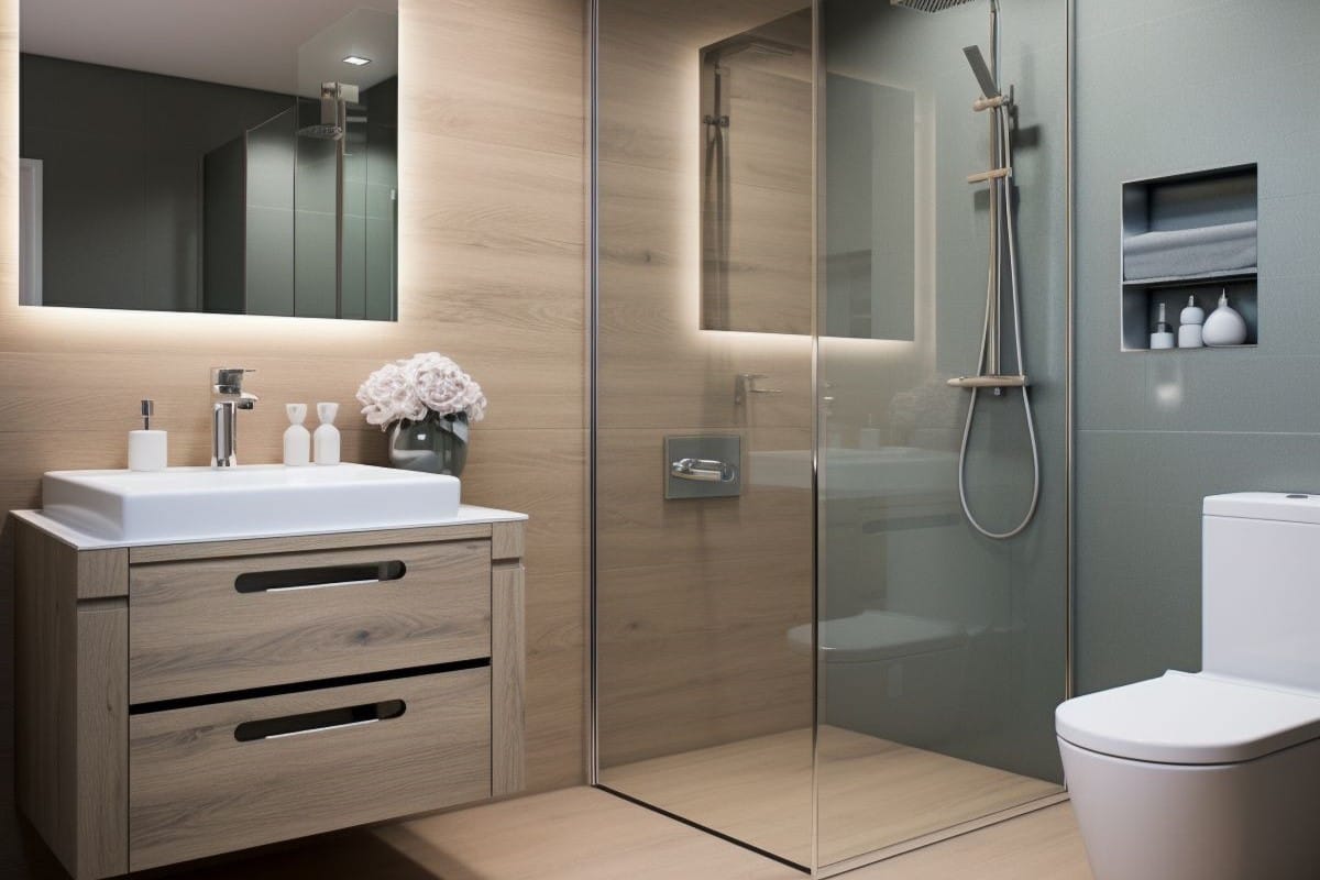 cuarto de baño minimalista